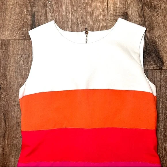 Calvin Klein Sleeveless A-Line Dress Color Block Size 8 - Picture 4 of 8